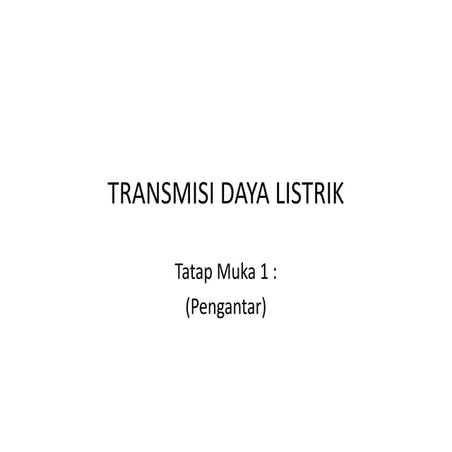 Transmisi Daya Listrik