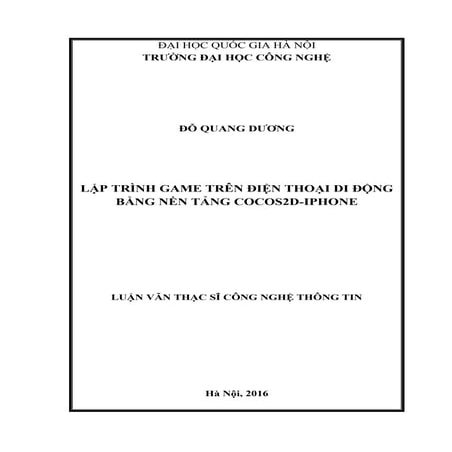 Lập trình game trên điện thoại di động bằng COCOS2D-IPHONE