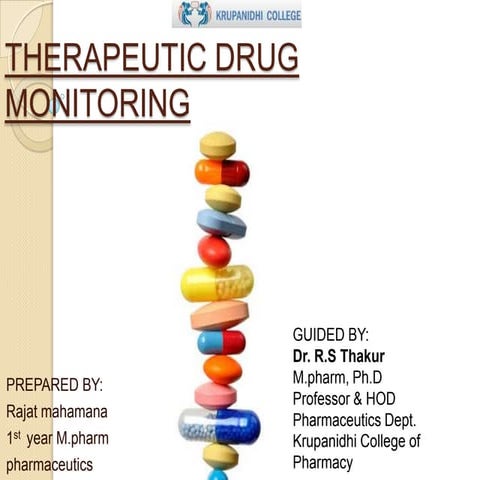  Therapeutic Drug Monitoring