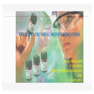 Therapeutic Drug Monitoring and uses, disadvantages