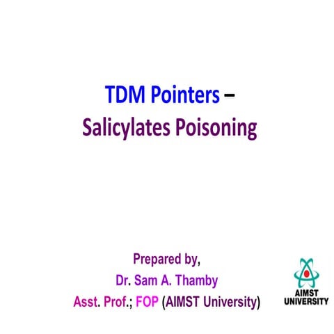 TDM Pointers - Salicylates & Paracetamol Poisoning.pdf