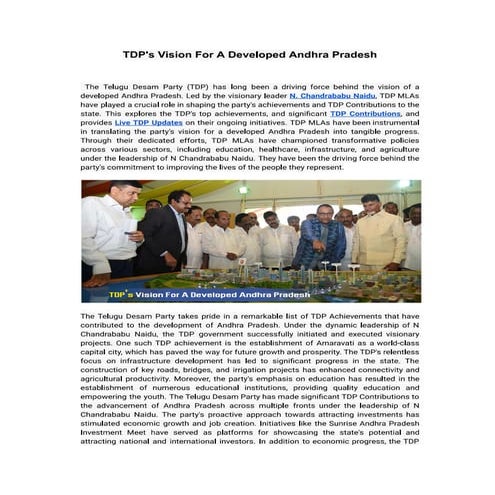 TDP's Contribution To Farmer Welfare And Agricultural Policies.pdf