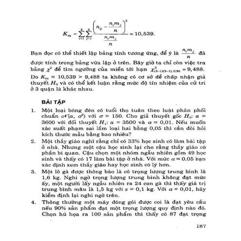 Bài Tập XSTK của Tống Đình Quỳ bt chuong 5