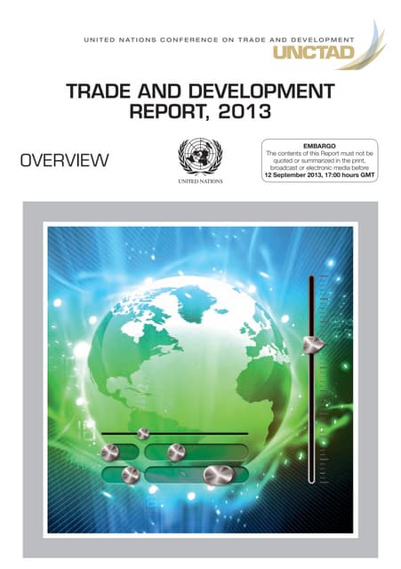 Trade and Development Report 2013