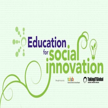 Education for Social Innovation - Orientation