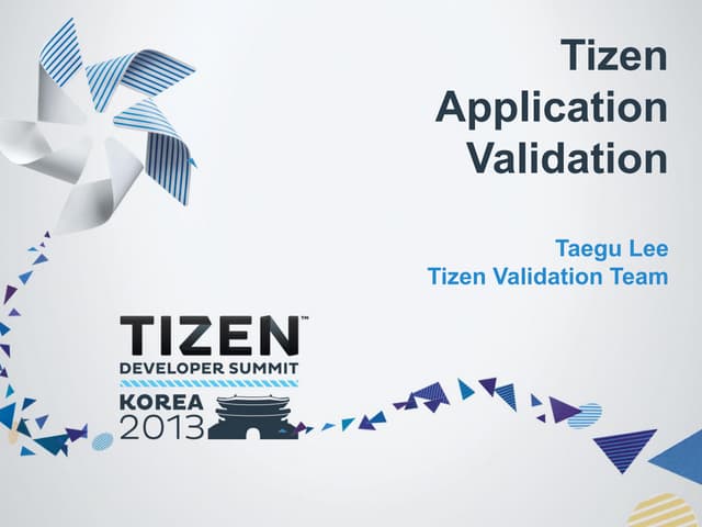 TIZEN Application Validation