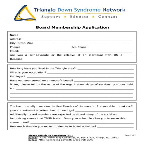 Tdsn board application