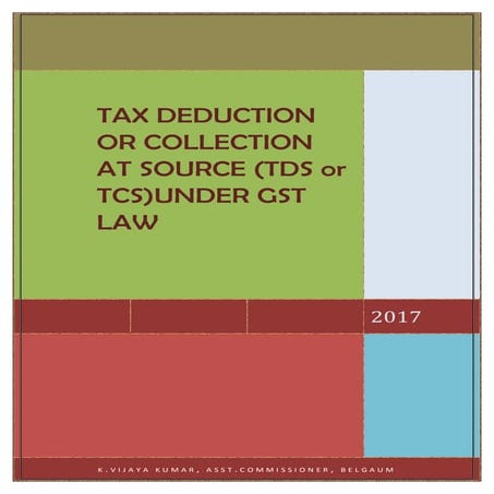 Tax Deduction or Collection at Source TDS or TCS under GST