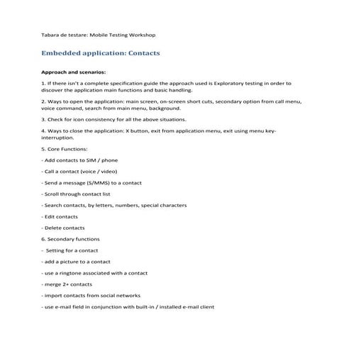 TdT@Cluj #14 - Mobile Testing Workshop