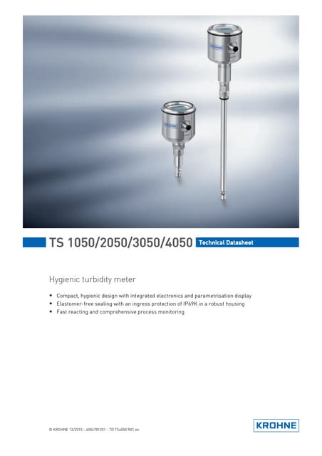 Hygienic Turbidity Meter for Food and Beverage Industry