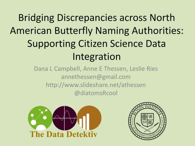 Bridging discrepancies across North American butterfly naming authorities: Su...