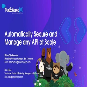 Denver MuleSoft Meetup: TDX Talk - Automatically Secure and Manage any API at Scale