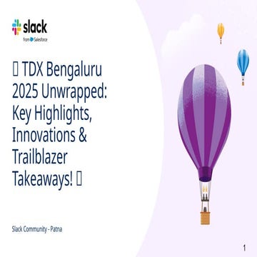 🚀 TDX Bengaluru 2025 Unwrapped: Key Highlights, Innovations & Trailblazer Tak...