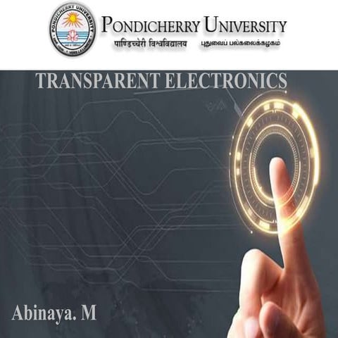 TRANSPARENT ELECTRONICS