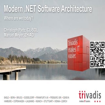 Trivadis TechEvent 2016 Microservices, Containers, CQRS, Actors in .NET for t...