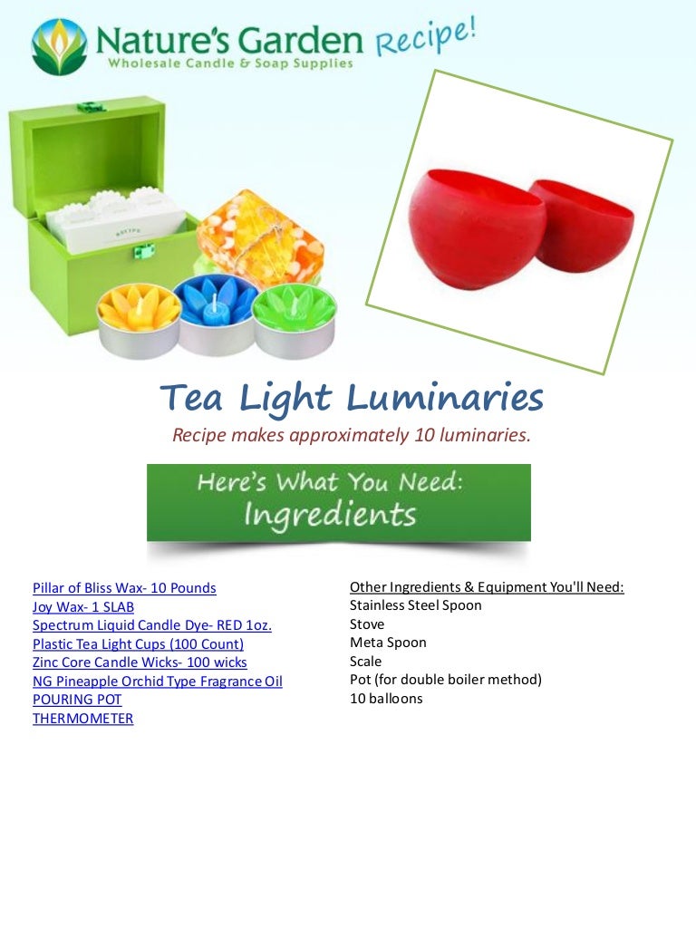 Tea lightluminaries