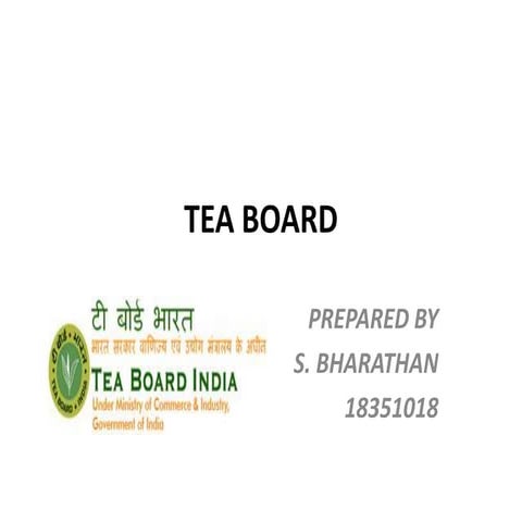 Tea board | PPTX