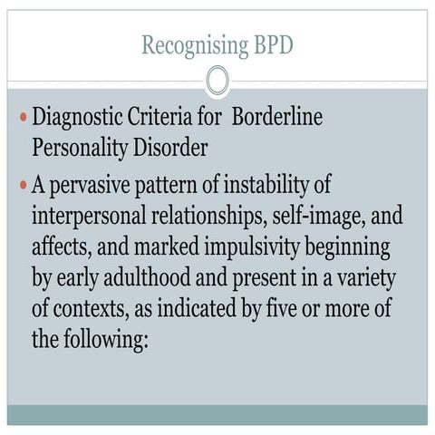 Teach 2 recognising bpd