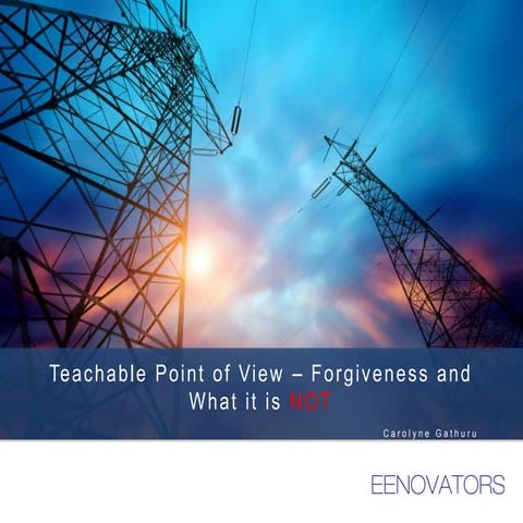 Forgiveness and what it is NOT