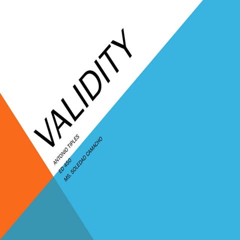 Chapter 6: Validity