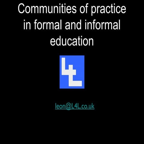 Teacher Communities of Practice in Formal and Informal Education 