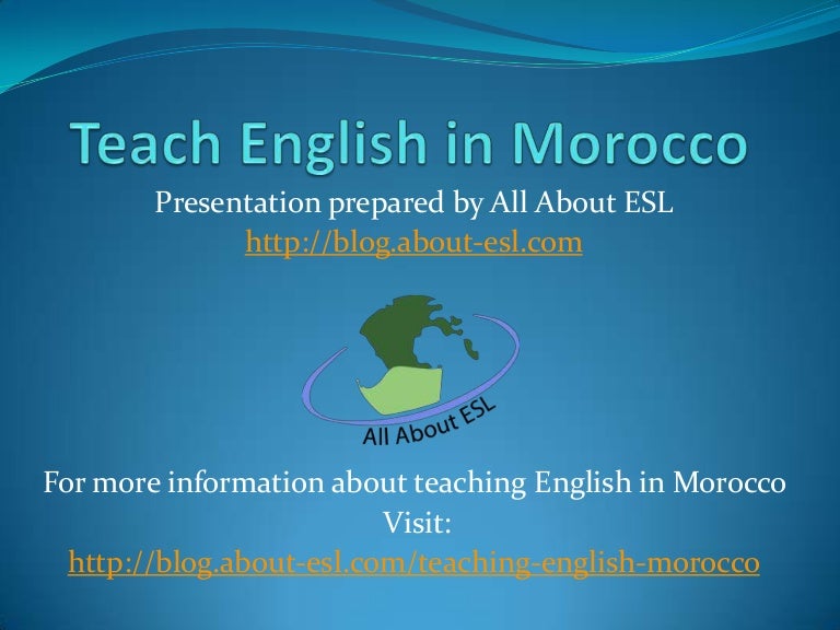 Teach English in Morocco