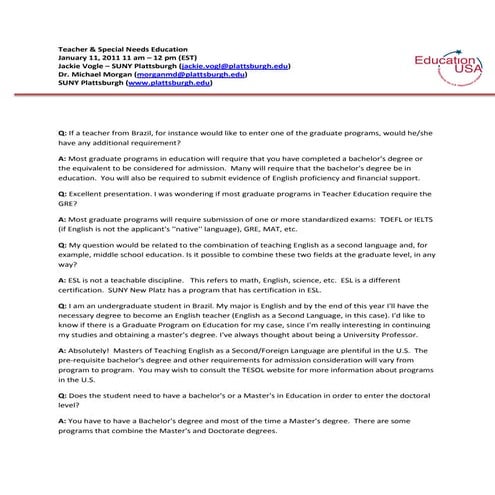 Teacher And  Special  Needs  Education 1 11 2011