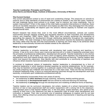 Teacher leadership (2)