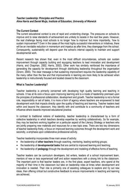 Teacher Leadership 2 Pdf Teacher Leadership 2 Pdf