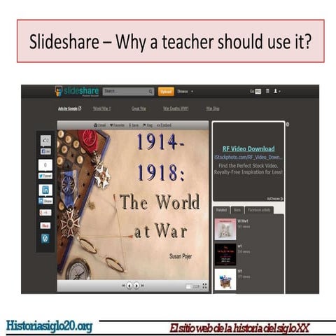Slideshare for geography and history teachers
