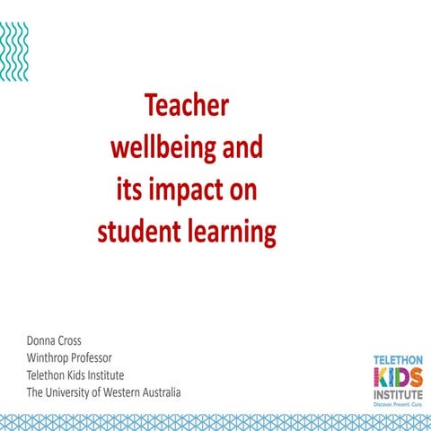 Teacher wellbeing-and-student