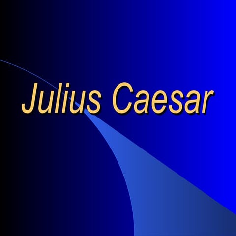 Shakespeare's Julius Caesar Background