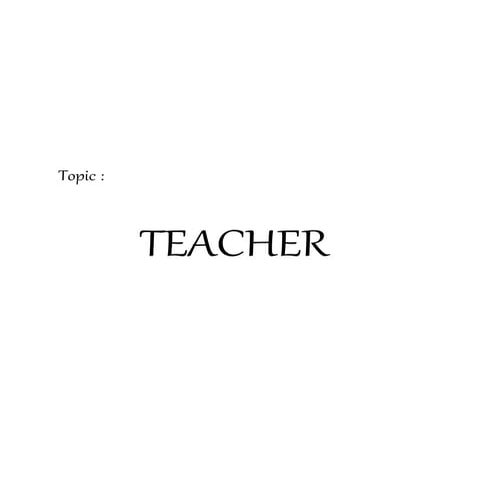Teacher 4