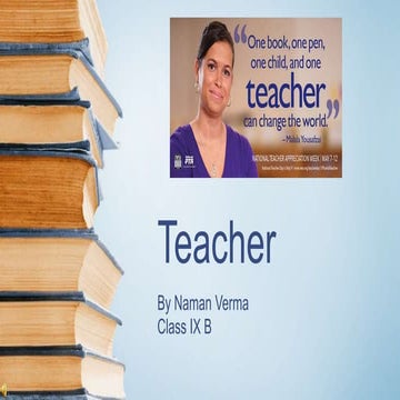 PPT on Teacher