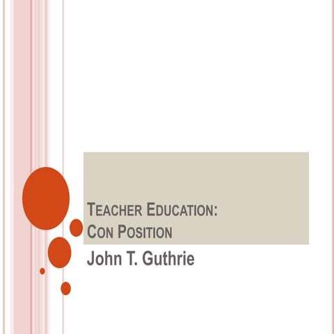 Teacher Education research