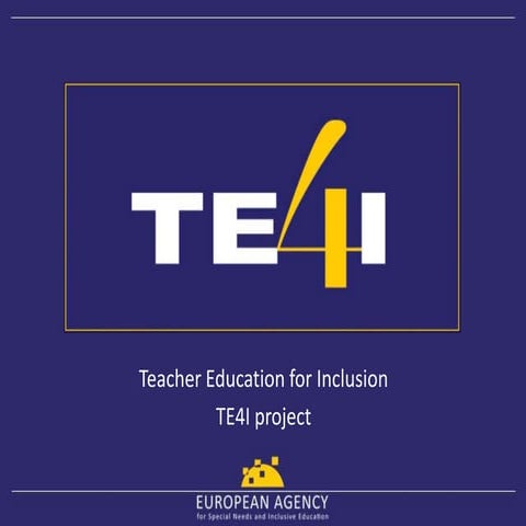 Teacher Education for Inclusion project