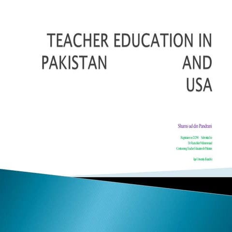 TEACHER EDUCATION IN PAKISTAN                 AND USA.pptx