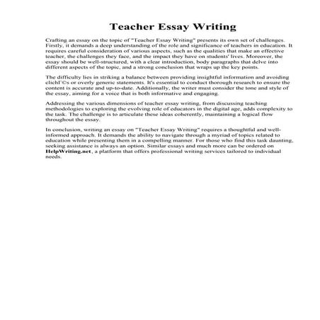 Teacher Essay Writing.  Essay writing my teacher. Essay on my teacher. 2022-11-04