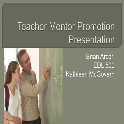 Teacher mentor promo presentation