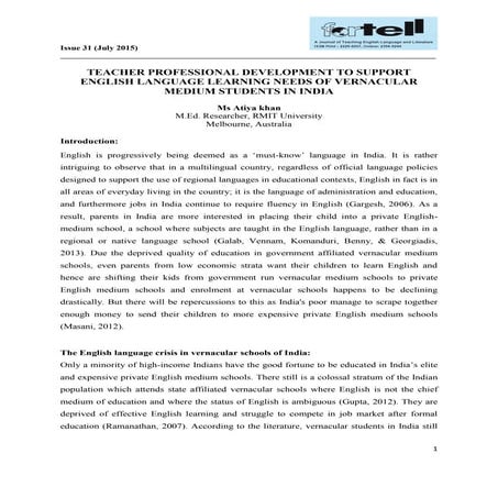 Teacher professional development to support english language learning needs o...