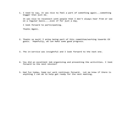 Teacher reflection i need to say