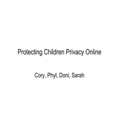 Internet Privacy and Safety