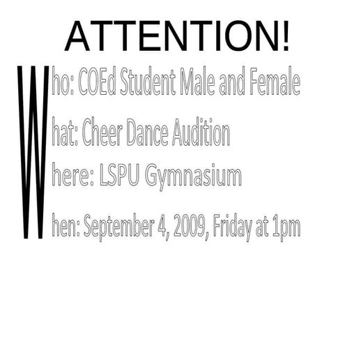 Teachers Announcement