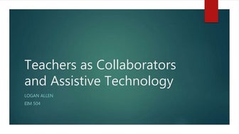 Teachers as Collaborators