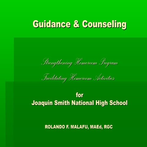 Teachers as guidance counselors