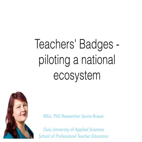 Teachers badges panel