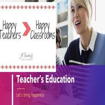Happy Teachers Happy Classroom