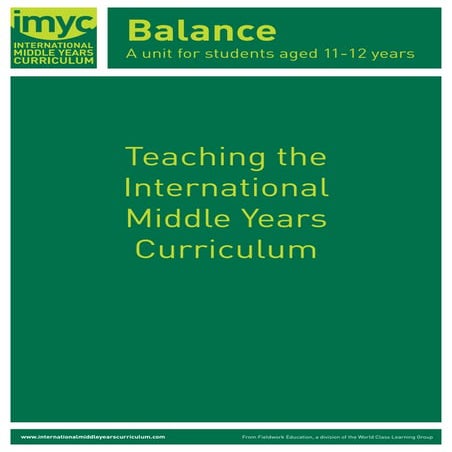 Teachers guide for the IMYC