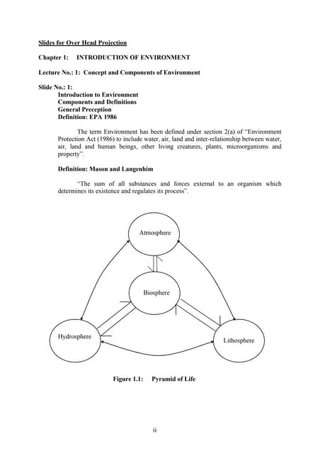 Week 2 The Components Of Environment 1 Pptx
