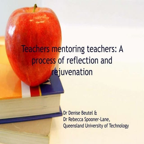 Teachers mentoring teachers
